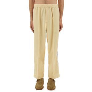 SASQUATCHFABRIX Pleated Relaxed Fit Track Trousers Men Beige Suits